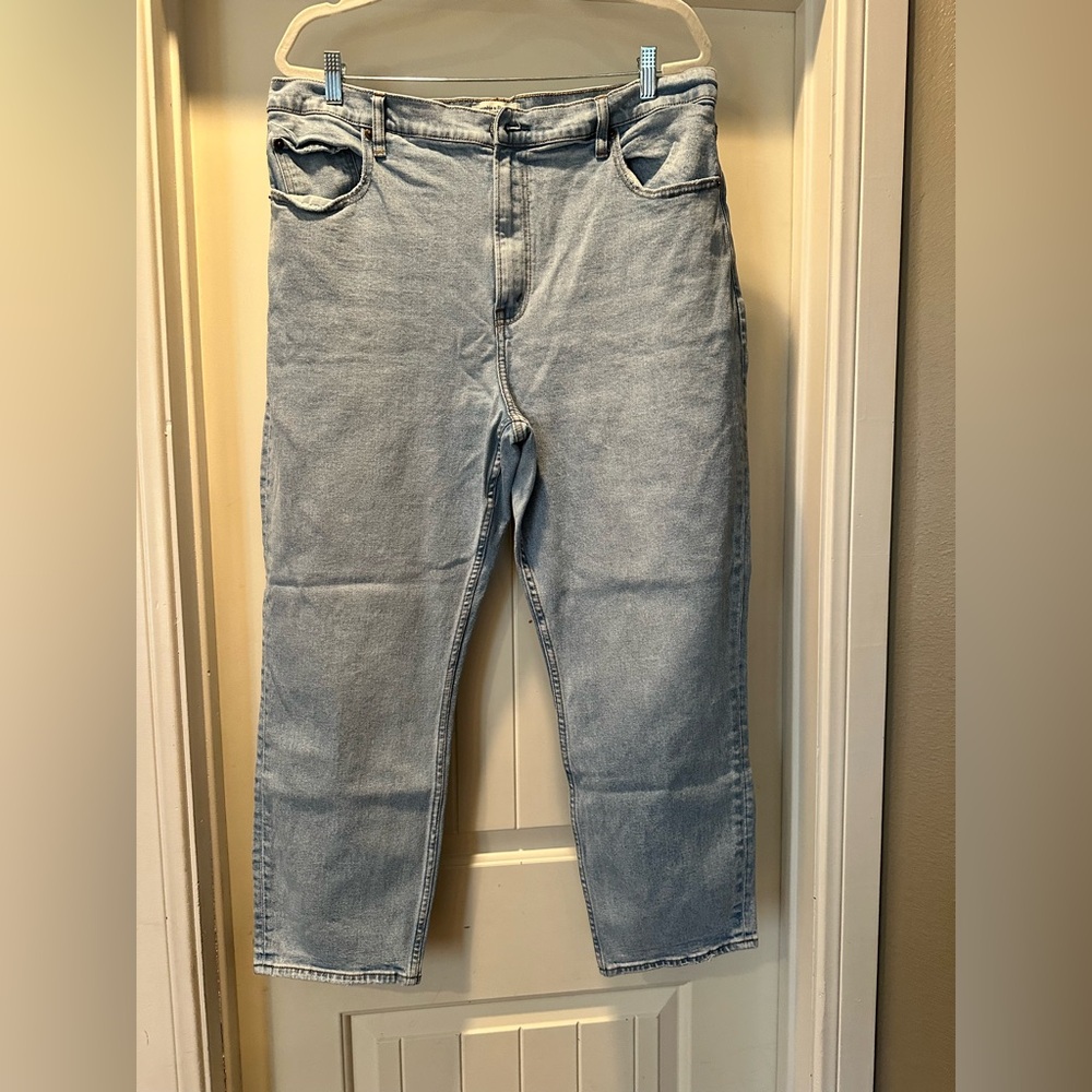 Abercrombie The Ankle Straight Ultra High Rise Jeans 18/34